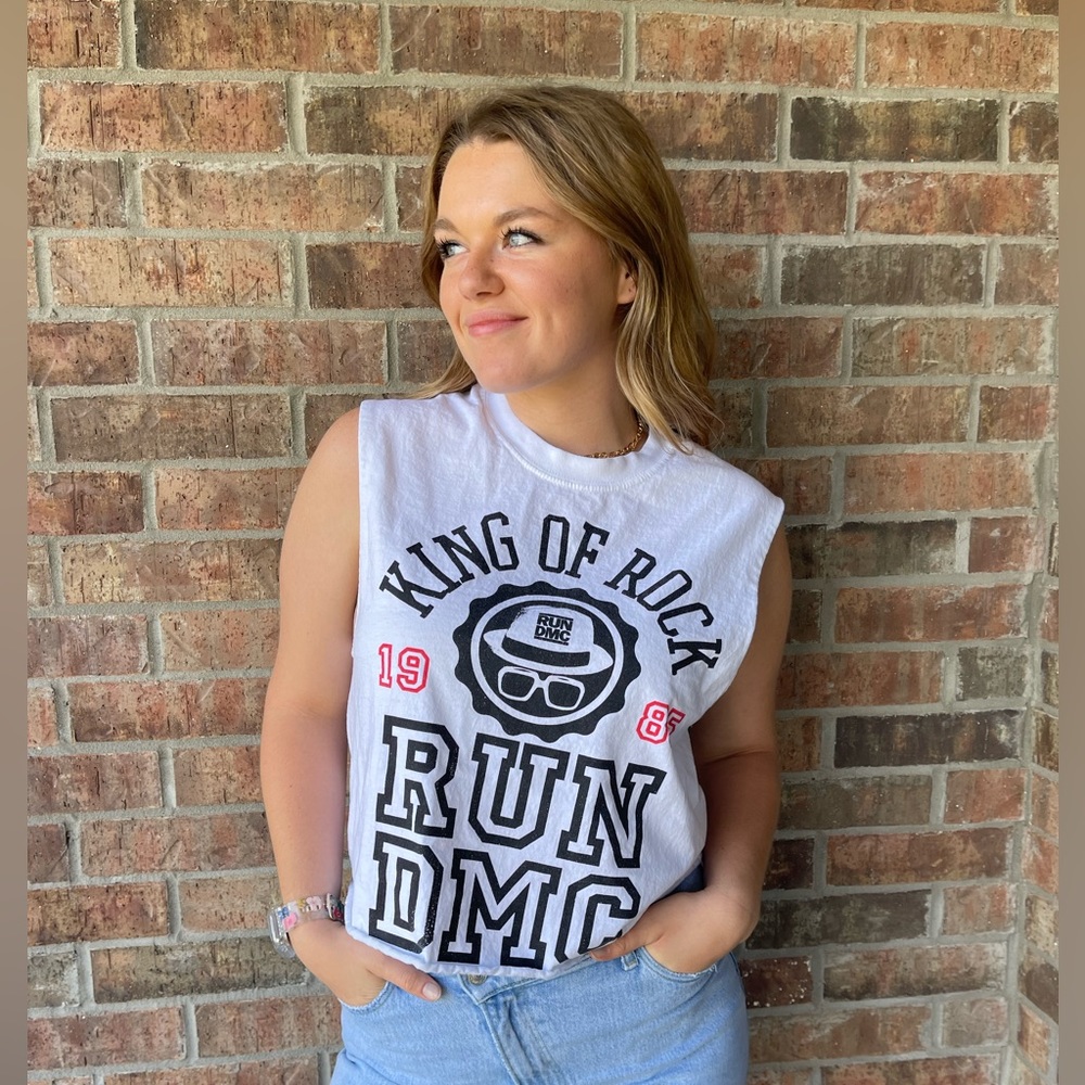 Run DMC Cropped Tank Top - Size M